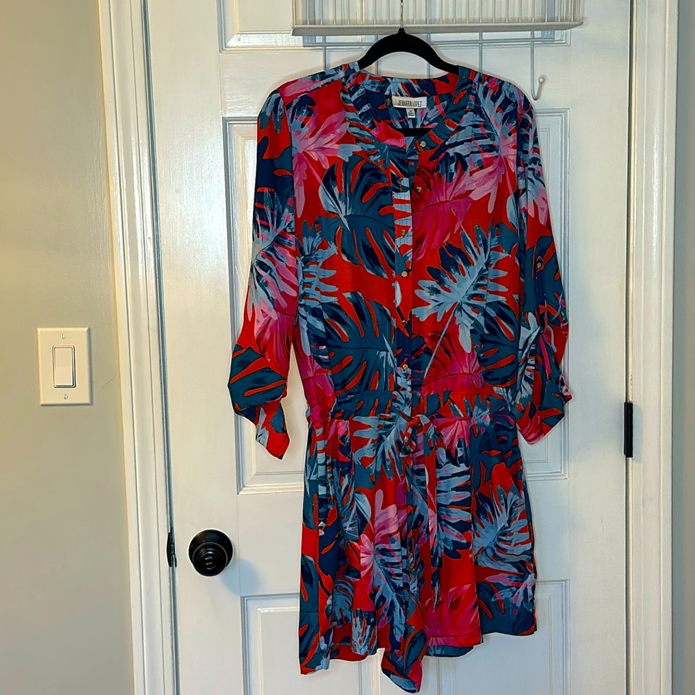 JLO Tropical print romper size large